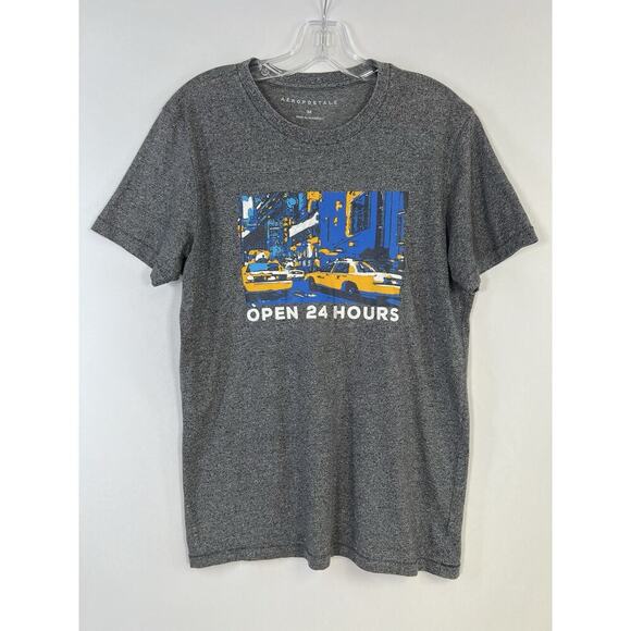 Vintage Aeropostale Graphic Print Single Stitch T Shirt Y2K 90s Tee Men’s Size M - Picture 1 of 8